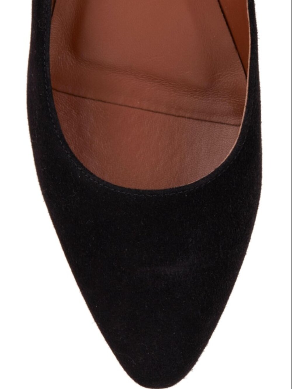 EUC Aquatalia Pasha 40mm Block Heel Pumps in Black Suede Sz 7.5 / EU 38 - Picture 6 of 13